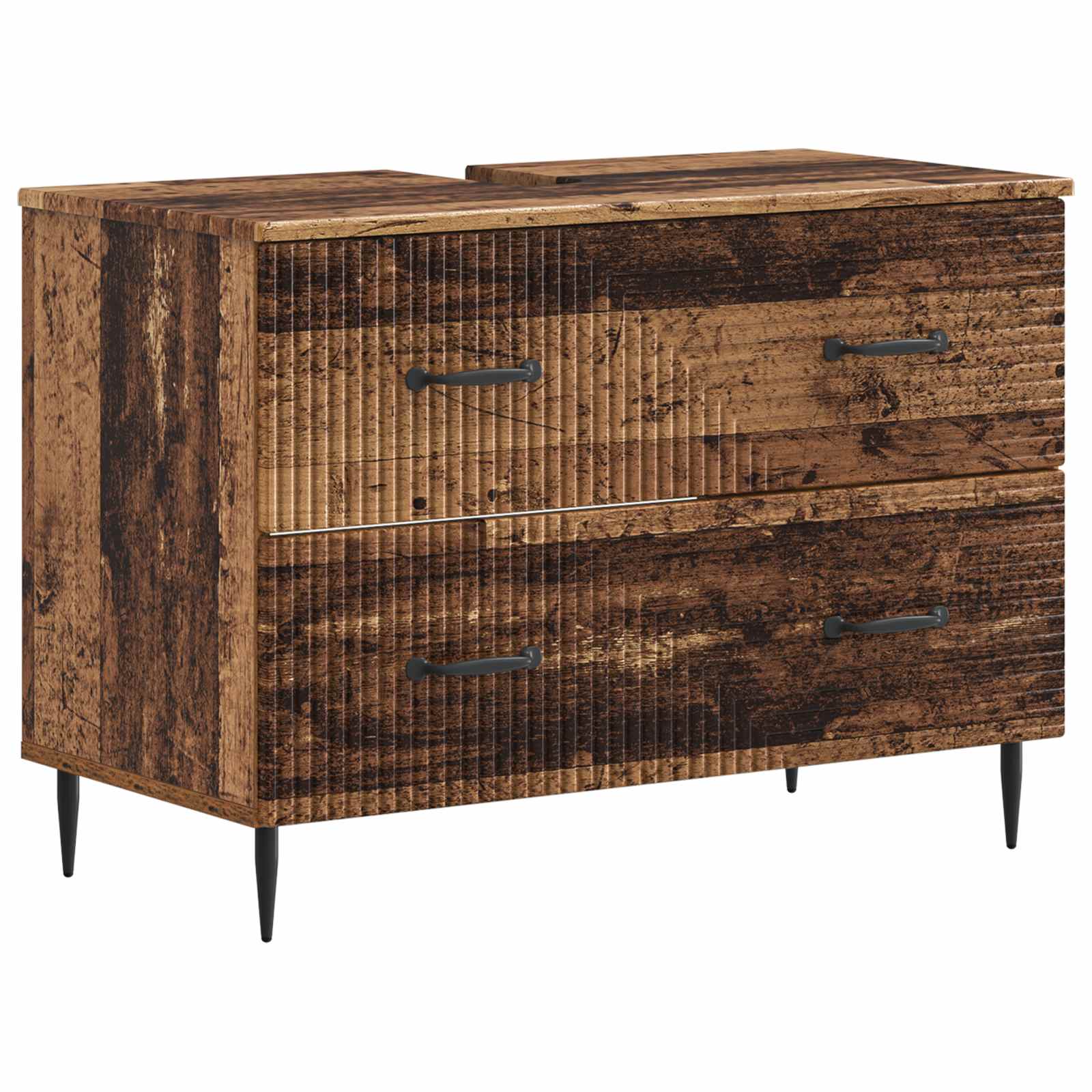 Maison Exclusive - Waschbeckenschrank Haarlem Altholz 82 X 41 X 5