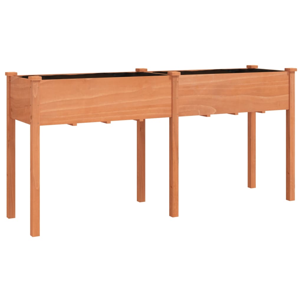 Maison Exclusive - Pflanzkübel Mit Einsatz Braun 161x45x76 Cm Mas