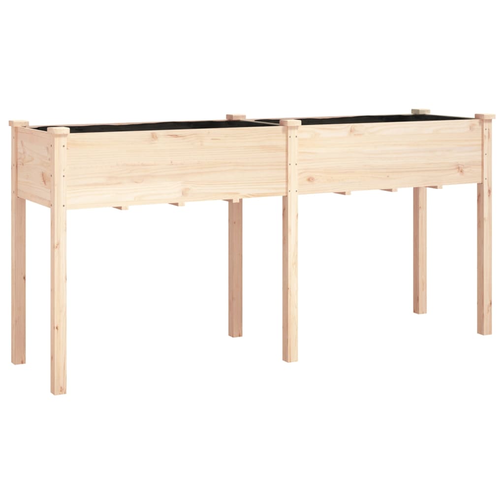 Maison Exclusive - Pflanzkübel Mit Einsatz 161x45x76 Cm Massivhol