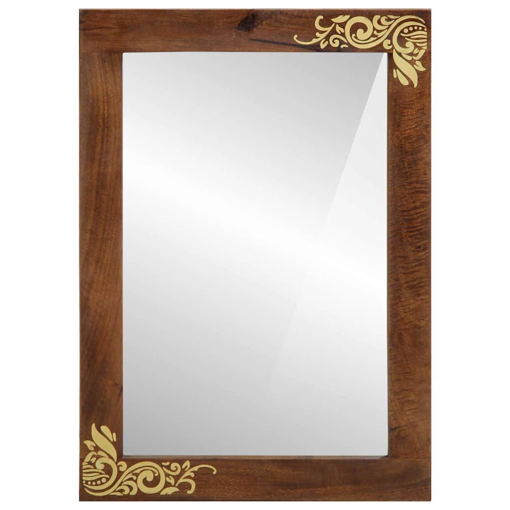 Maison Exclusive - Badezimmer Spiegel Honigbraun 70 X 50 X 2,5 Cm