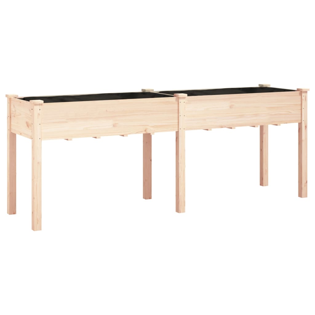 Maison Exclusive - Pflanzkübel Mit Einsatz 203x53x76 Cm Massivhol
