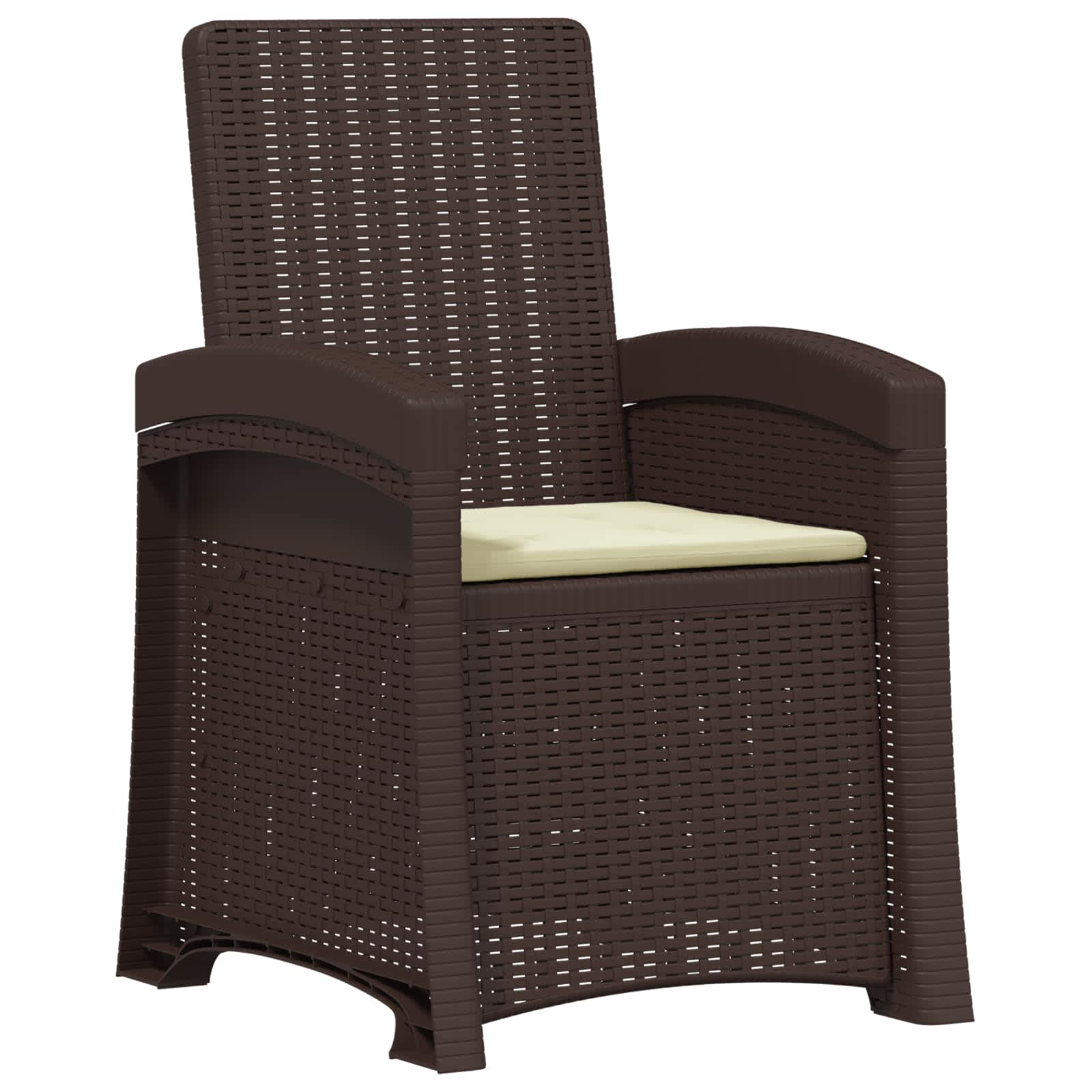 Maison Exclusive - Liegesessel Garten Rattan-optik Braun Und Crem