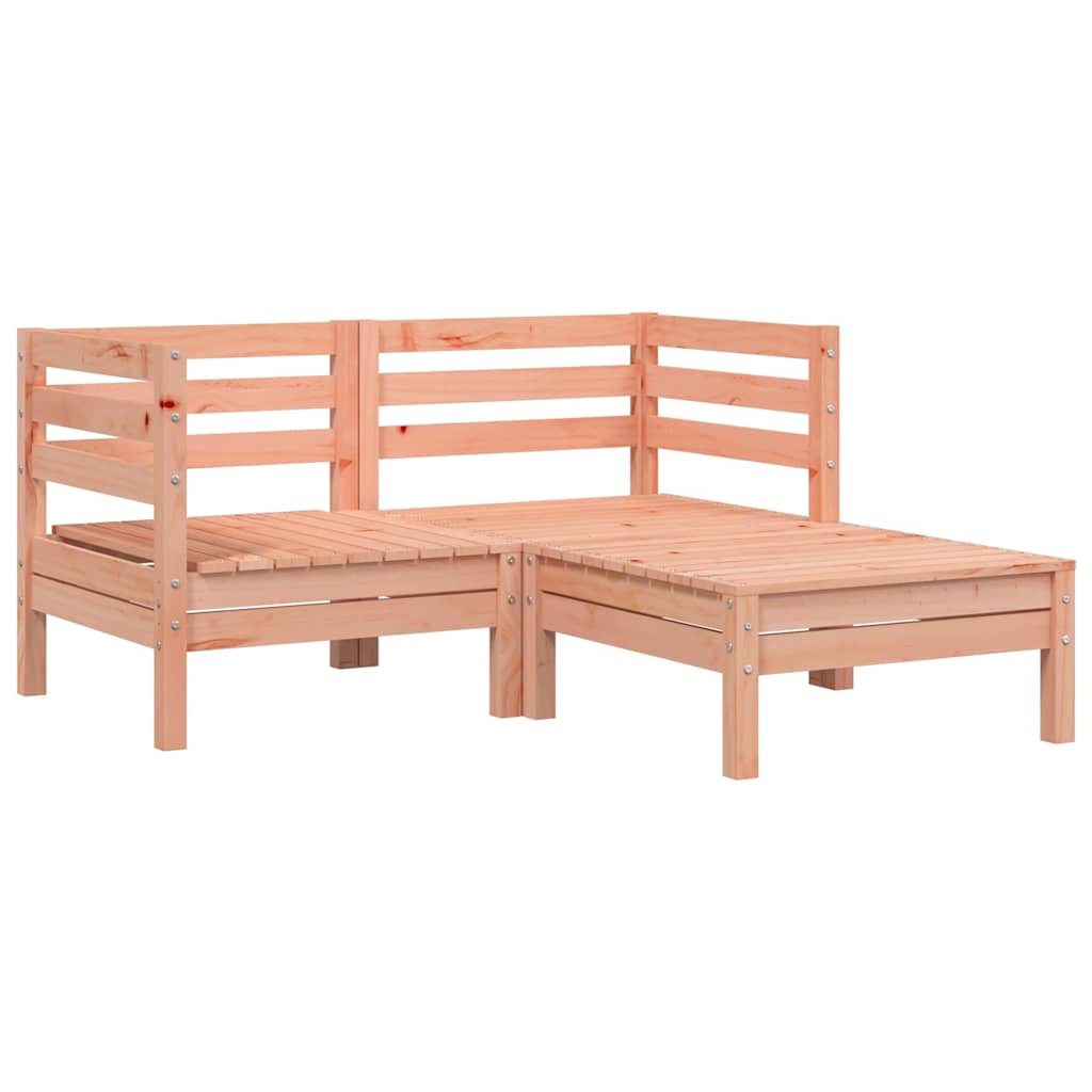 Maison Exclusive - Gartensofa 2-sitzer Mit Hocker Massivholz Doug