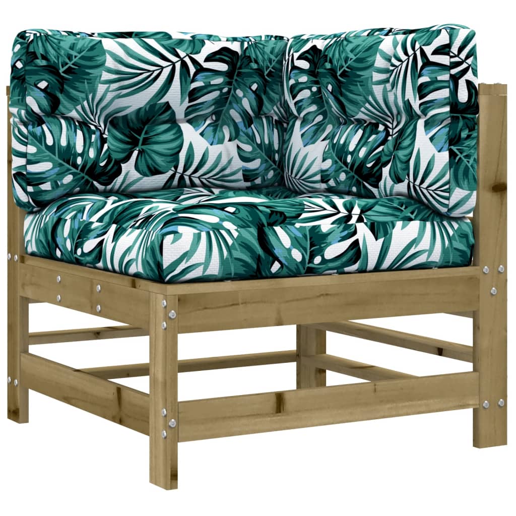 Maison Exclusive - Ecksofa Mit Kissen Kiefernholz Imprägniert