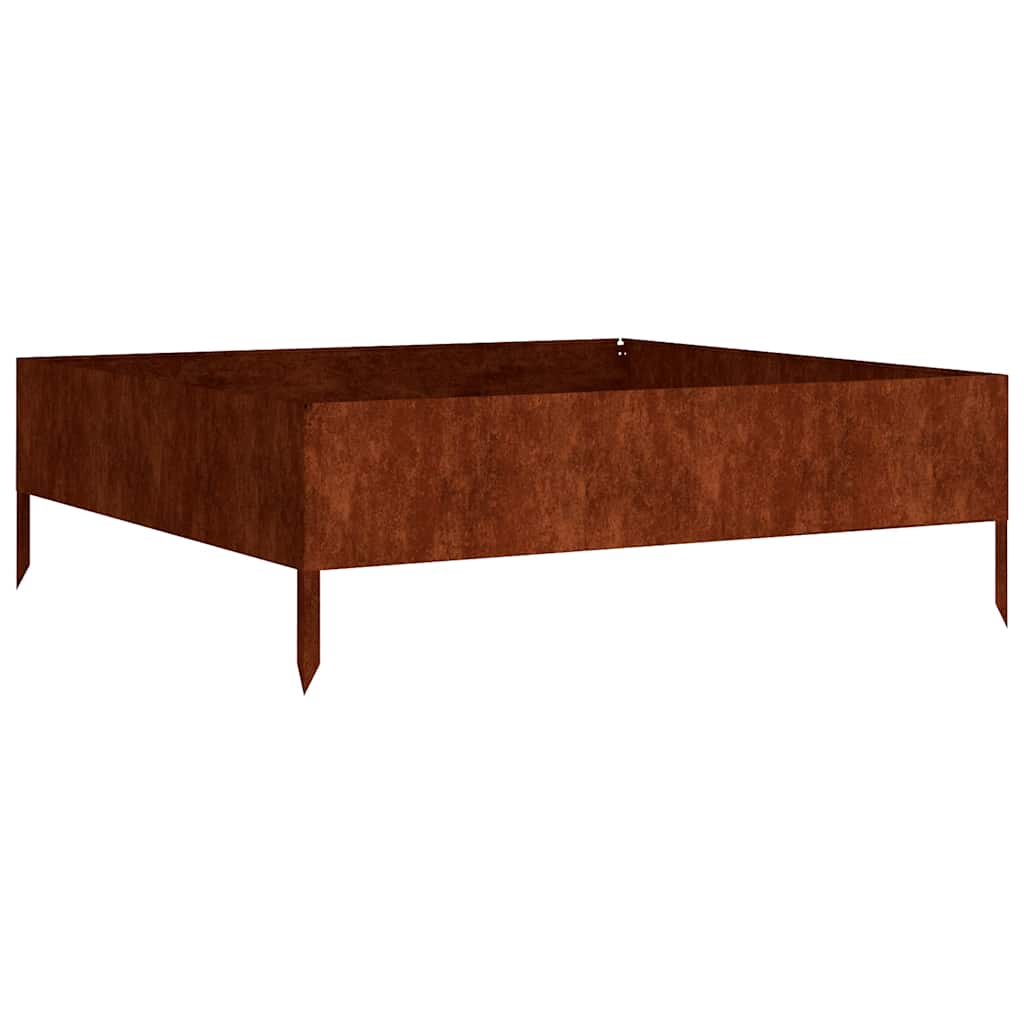 Maison Exclusive - Hochbeet 100x100x33,5 Cm Cortenstahl