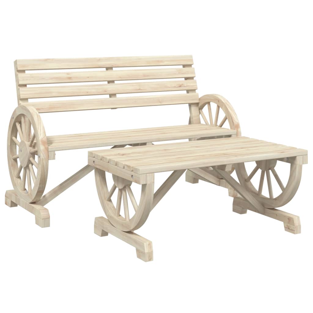 Maison Exclusive - 2-tlg. Garten-lounge-set Massivholz Tanne