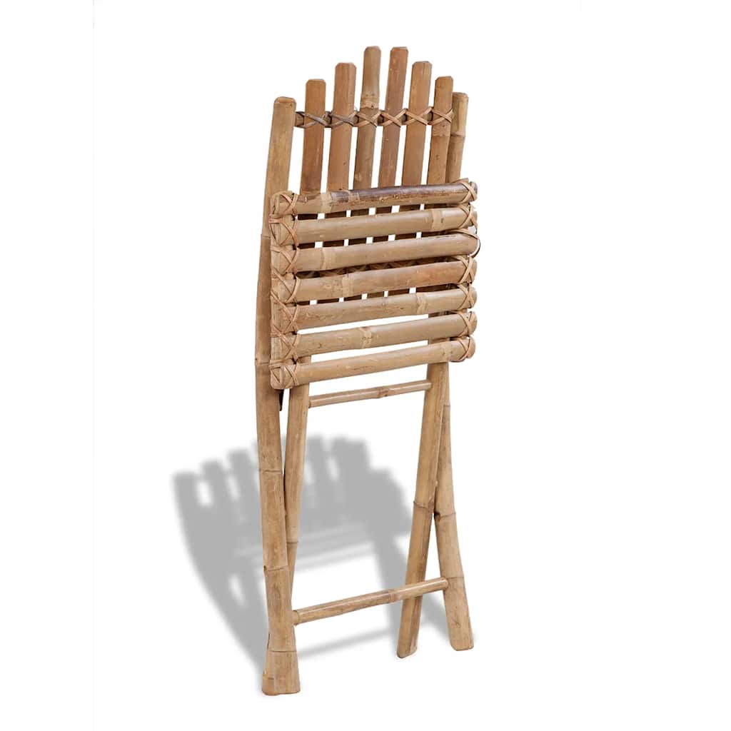 Maison Exclusive - 5-tlg. Garten-essgruppe Klappbar Bambus