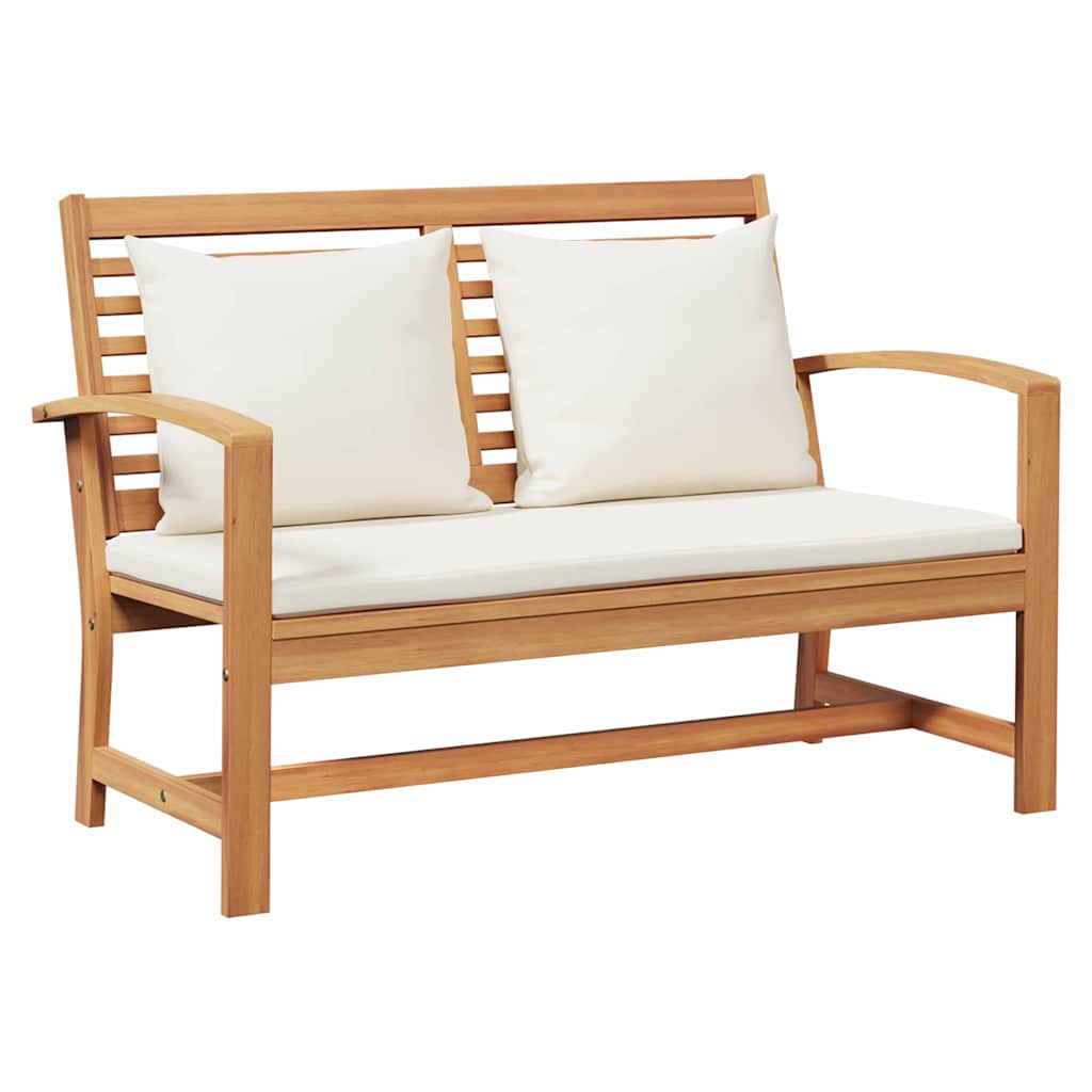 Maison Exclusive - Bank Braun Und Creme 110 X 66 X 76 Cm Massivho