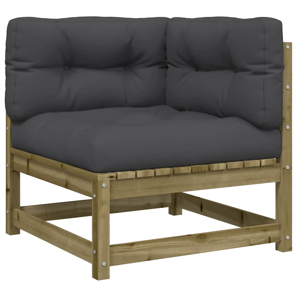Maison Exclusive - Garten-ecksofa Mit Kissen Kiefernholz Imprägni