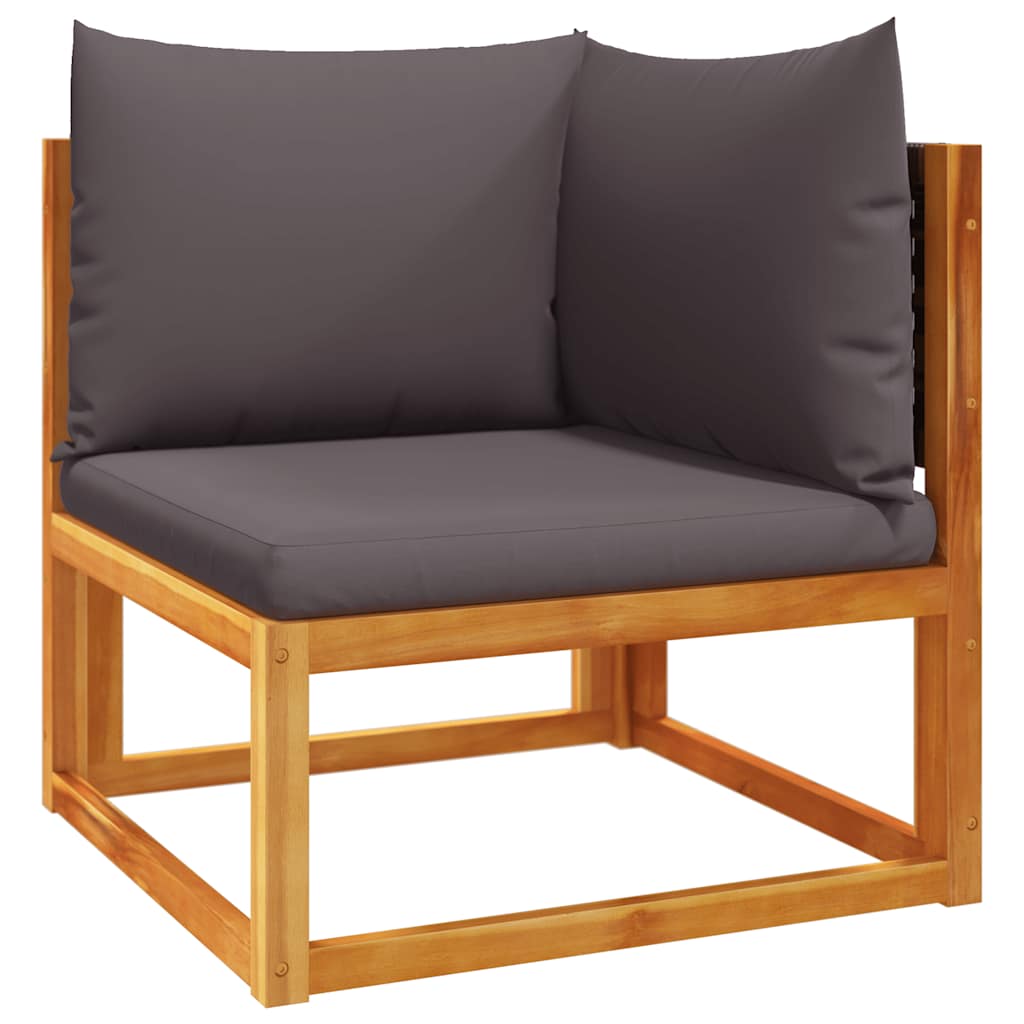 Maison Exclusive - Gartensofa-ecke Mit Kissen Holz Akazie & Ratta