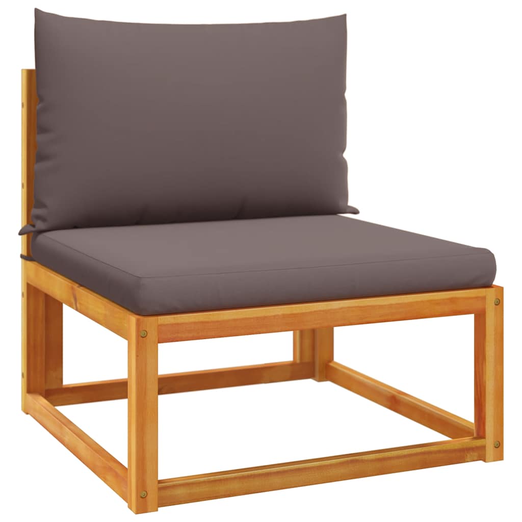 Maison Exclusive - Gartensofa Ohne Armlehnen Mit Kissen Holz Akaz