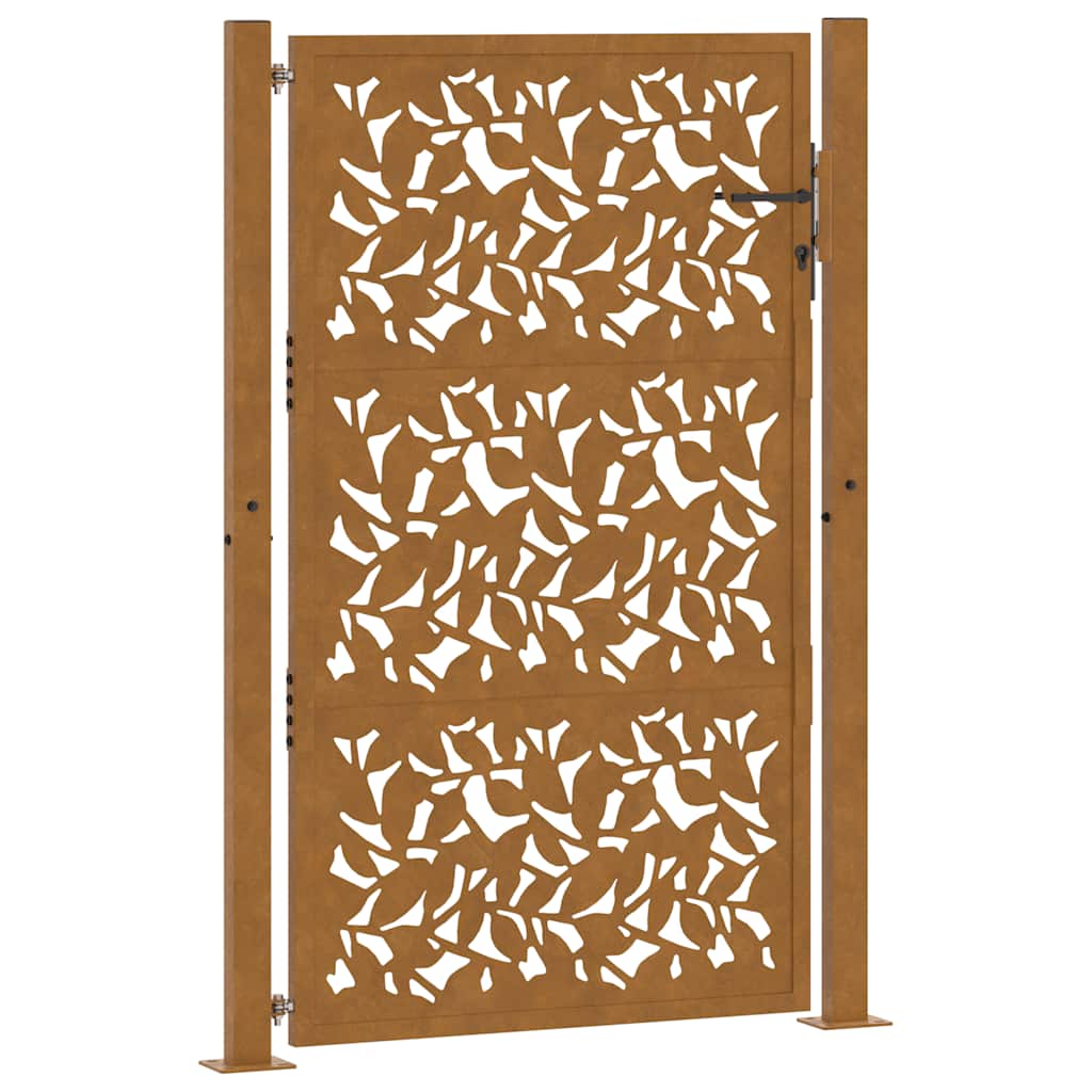 Maison Exclusive - Gartentor 100x150 Cm Wetterfester Stahl Blattd
