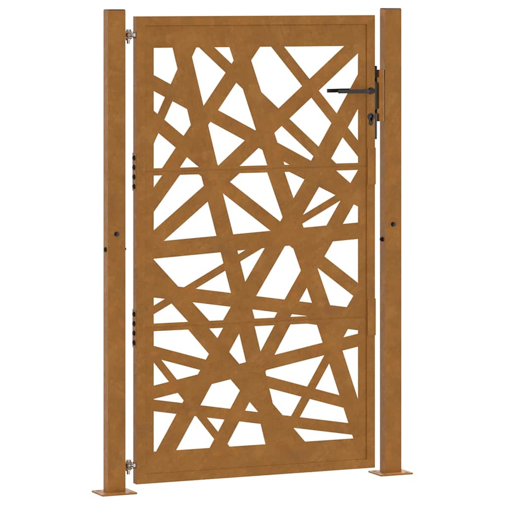 Maison Exclusive - Gartentor 100x150 Cm Cortenstahl Helles Design