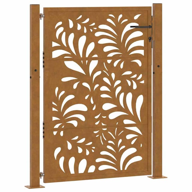 Maison Exclusive - Gartentor 100x150 Cm Verwitterungsstahl Wellen