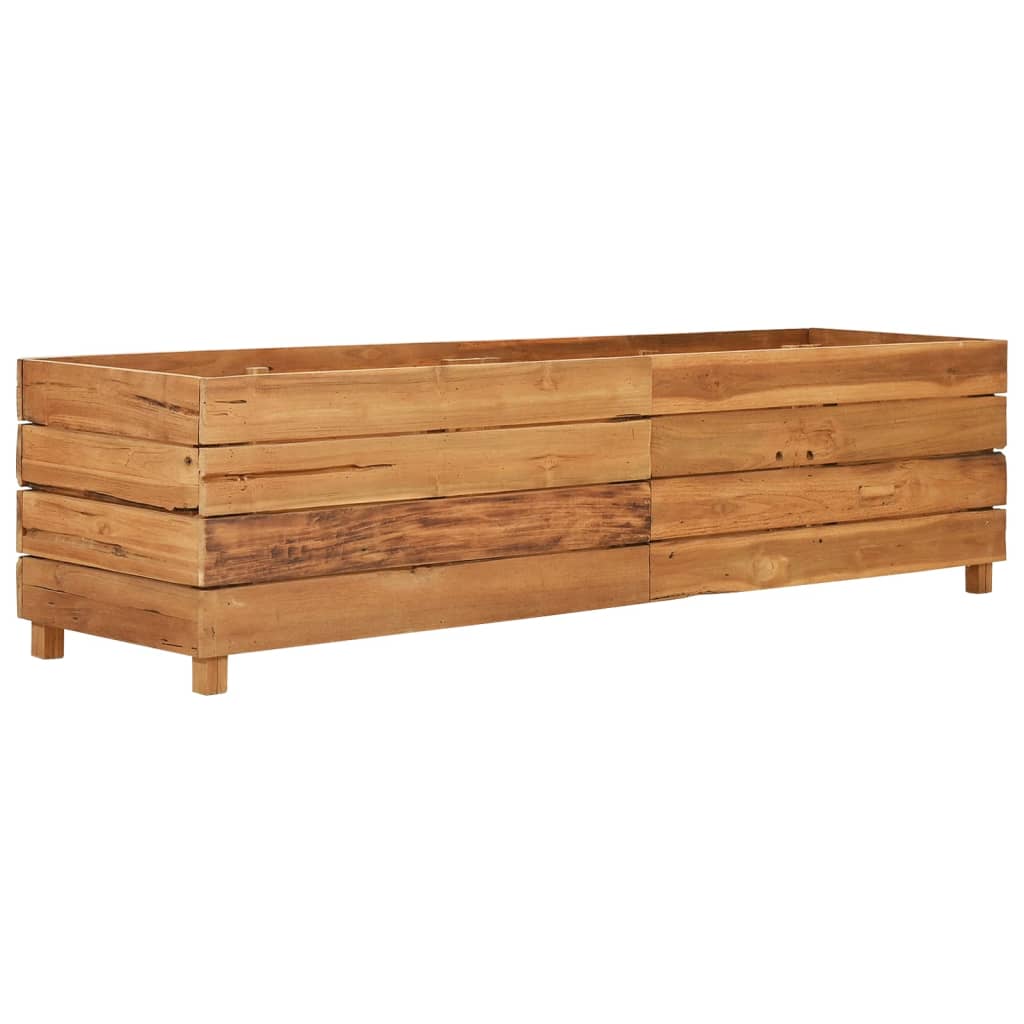 Maison Exclusive - Hochbeet 150x40x38 Cm Teak Altholz Und Stahl