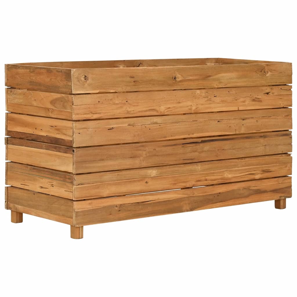 Maison Exclusive - Hochbeet 100x40x55 Cm Teak Altholz Und Stahl