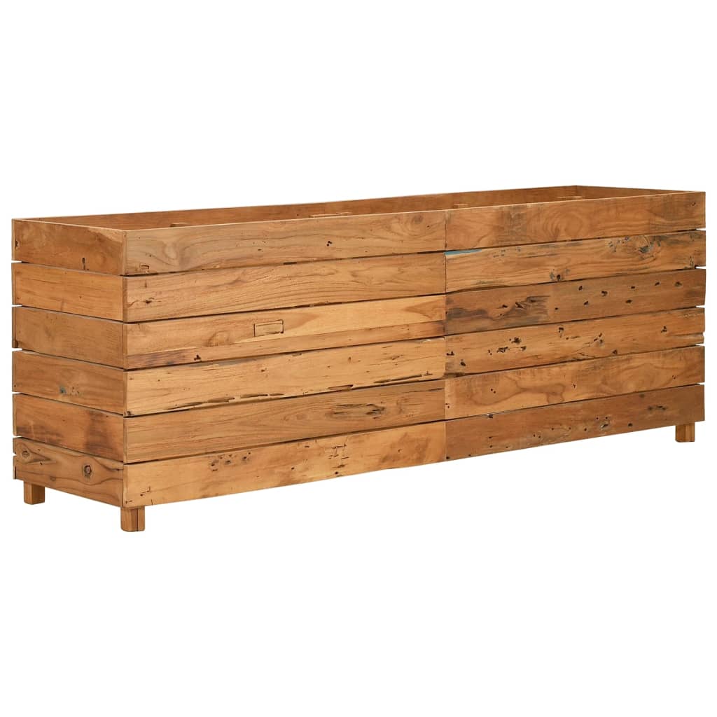 Maison Exclusive - Hochbeet 150x40x55 Cm Teak Altholz Und Stahl