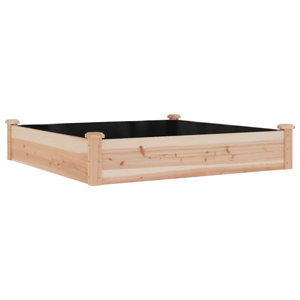 Maison Exclusive - Hochbeet Mit Einsatz 120x120x25 Cm Massivholz