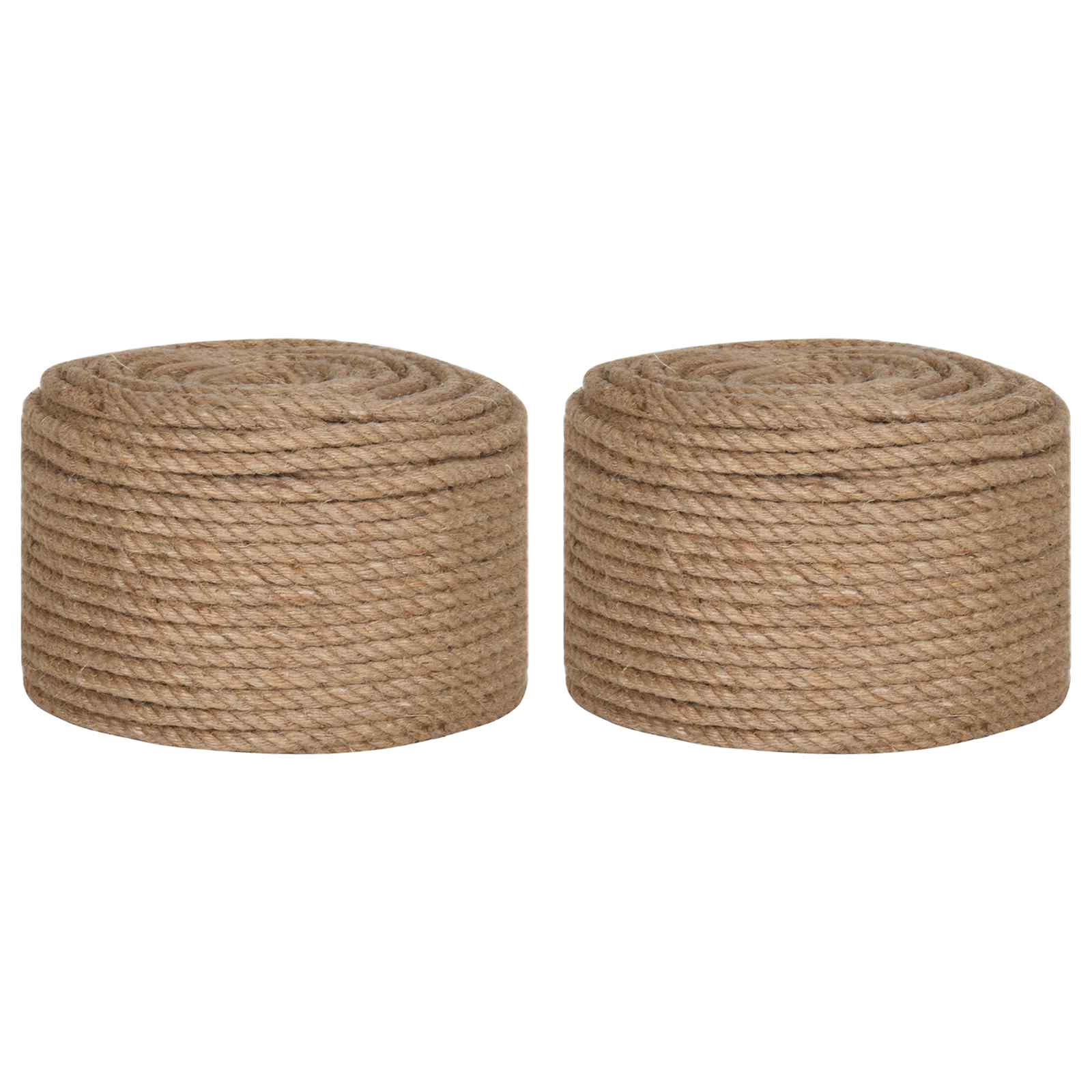 Maison Exclusive - Juteschnur 2 Stk. 2 Mm 100 M Natur 100% Tossa