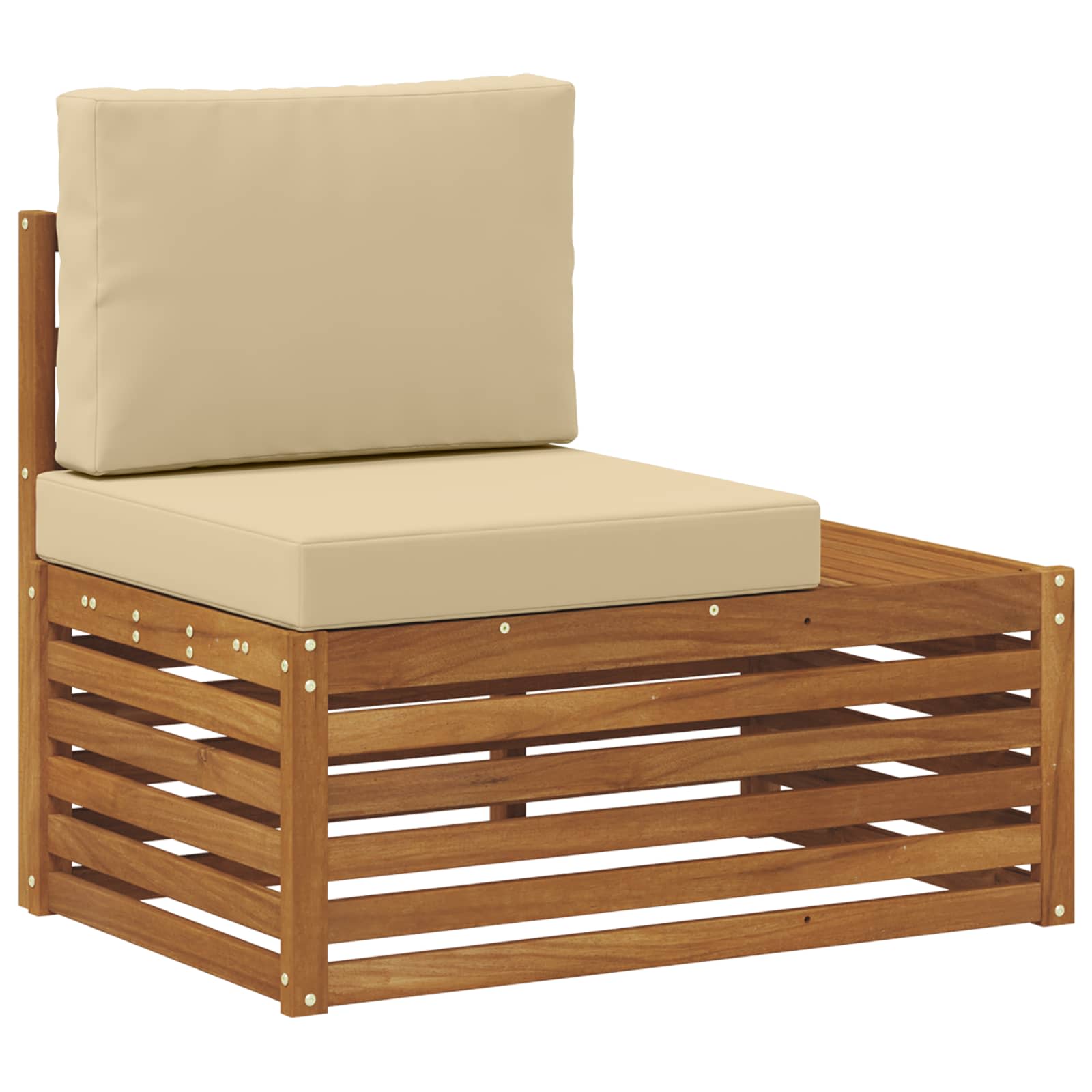 Maison Exclusive - Outdoor Endsofa Natur 91 X 63 X 73 Cm Massivho