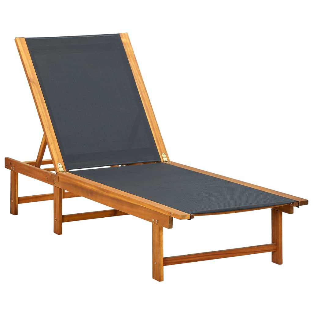 Maison Exclusive - Sonnenliege Mit Tisch Massivholz Akazie Und Te