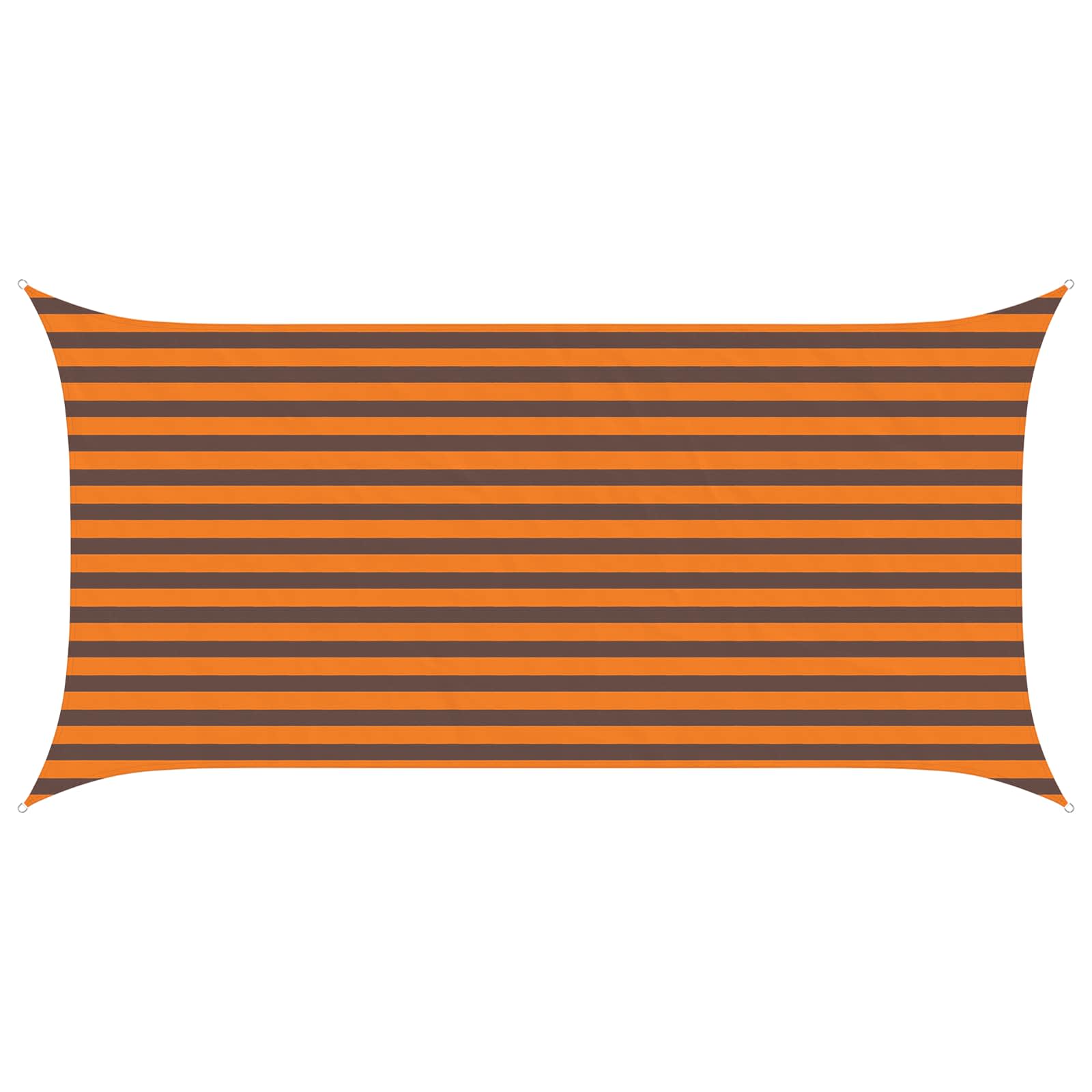 Maison Exclusive - Sonnensegel Orange Und Braun 4 X 2 M 100 % Pol