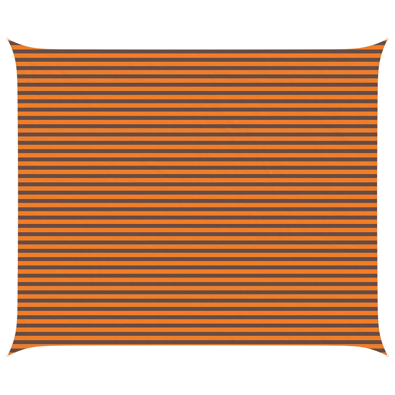 Maison Exclusive - Sonnensegel Orange Und Braun 6 X 5 M 100 % Pol