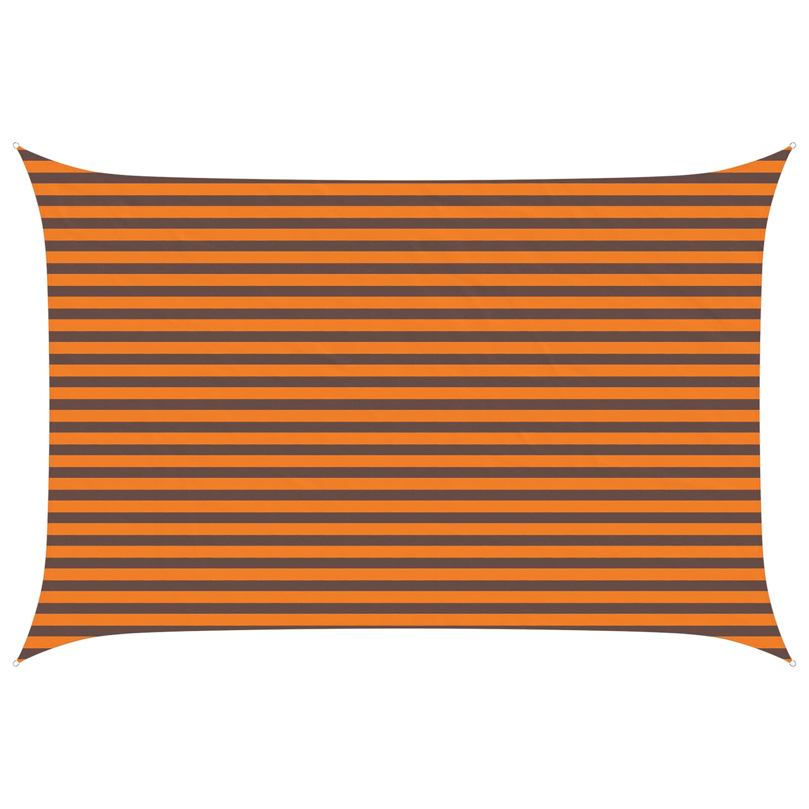 Maison Exclusive - Sonnensegel Orange Und Braun 4,5 × 3 M 100 % P