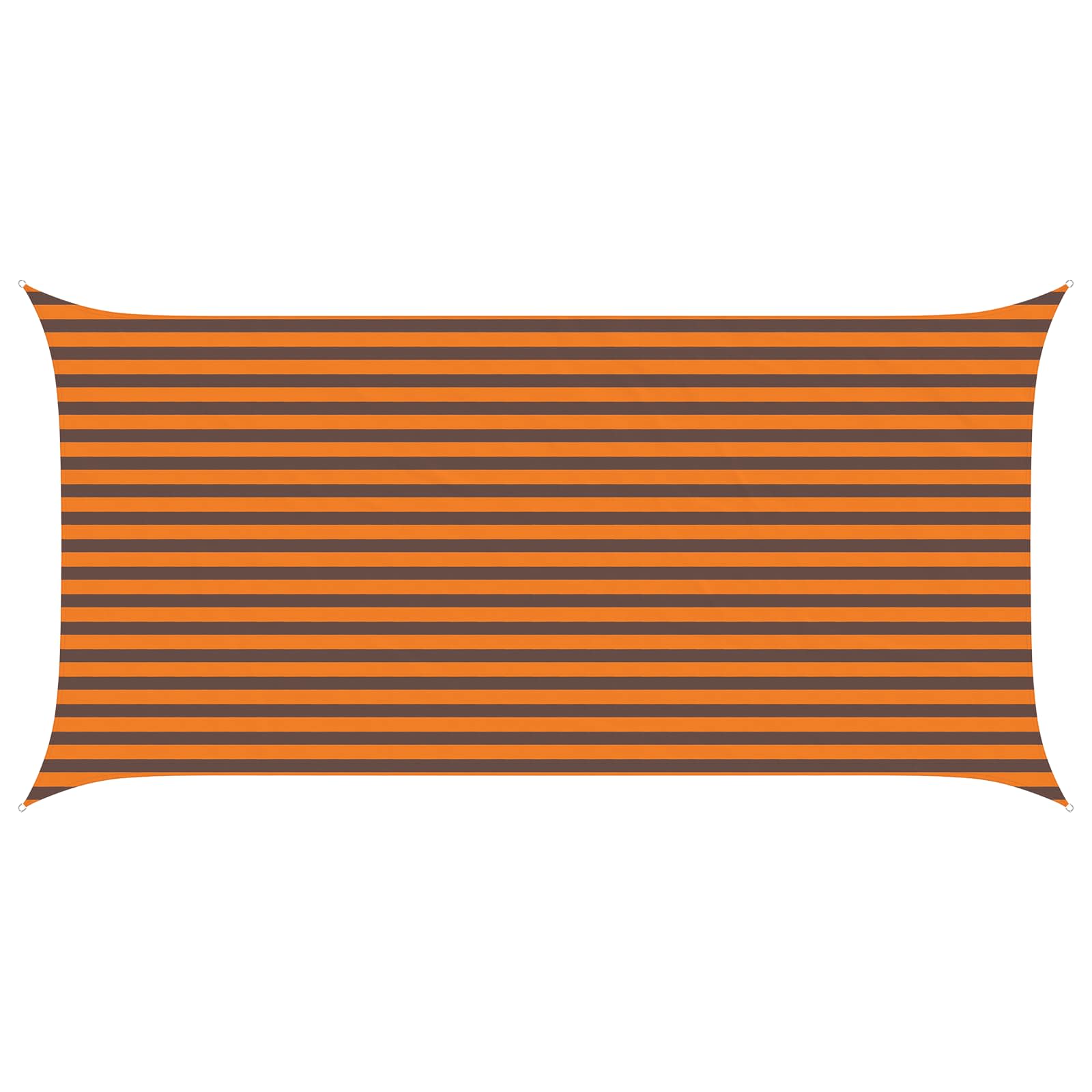 Maison Exclusive - Sonnensegel Orange Und Braun 5 X 2,5 M 100 % P