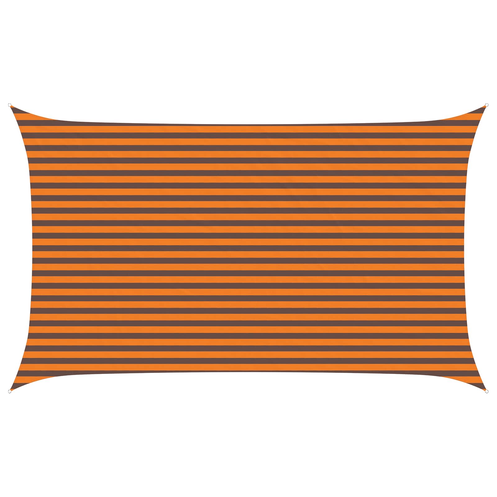 Maison Exclusive - Sonnensegel Orange Und Braun 5 X 3 M 100 % Pol
