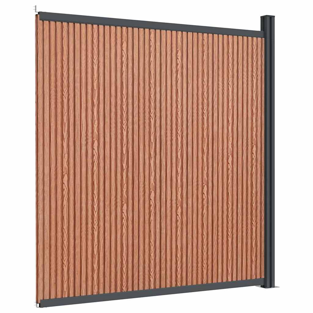 Maison Exclusive - Zaunelement Braun 173x186 Cm Wpc