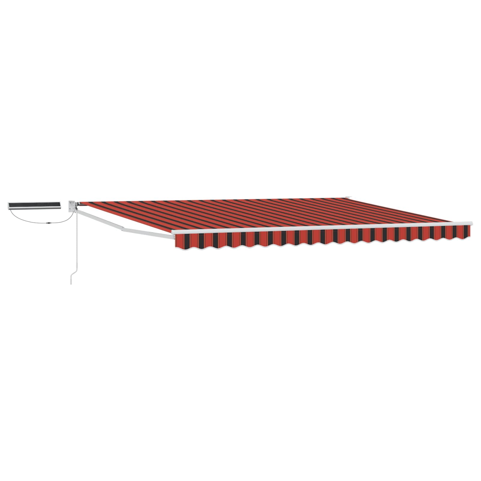 Maison Exclusive - Elektrische Ausziehbare Markise Orange, Braun,