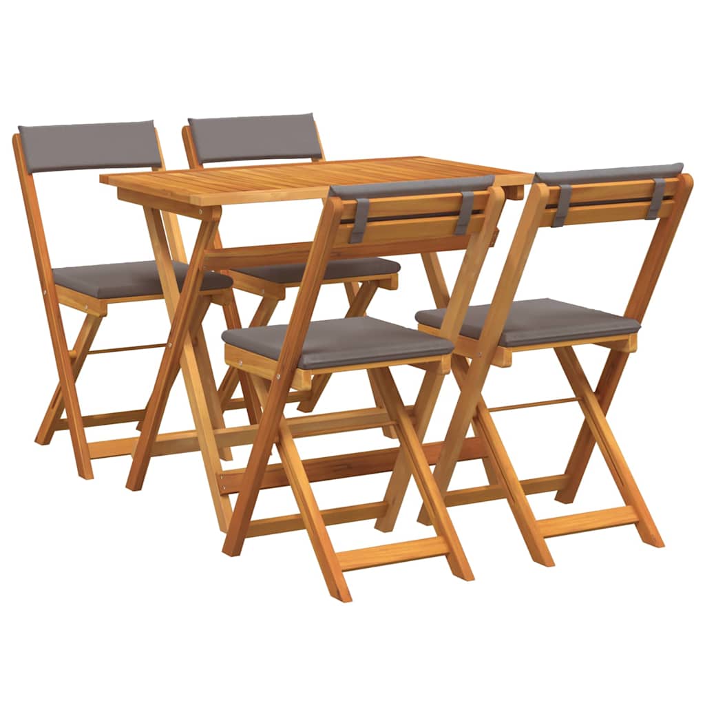 Maison Exclusive - Bistrogarnitur 5 Stk. Öl-natur Massivholz Akaz