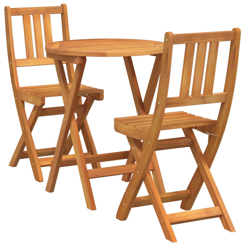 Maison Exclusive - Bistrogarnitur 3 Stk. Öl-natur Massivholz Akaz