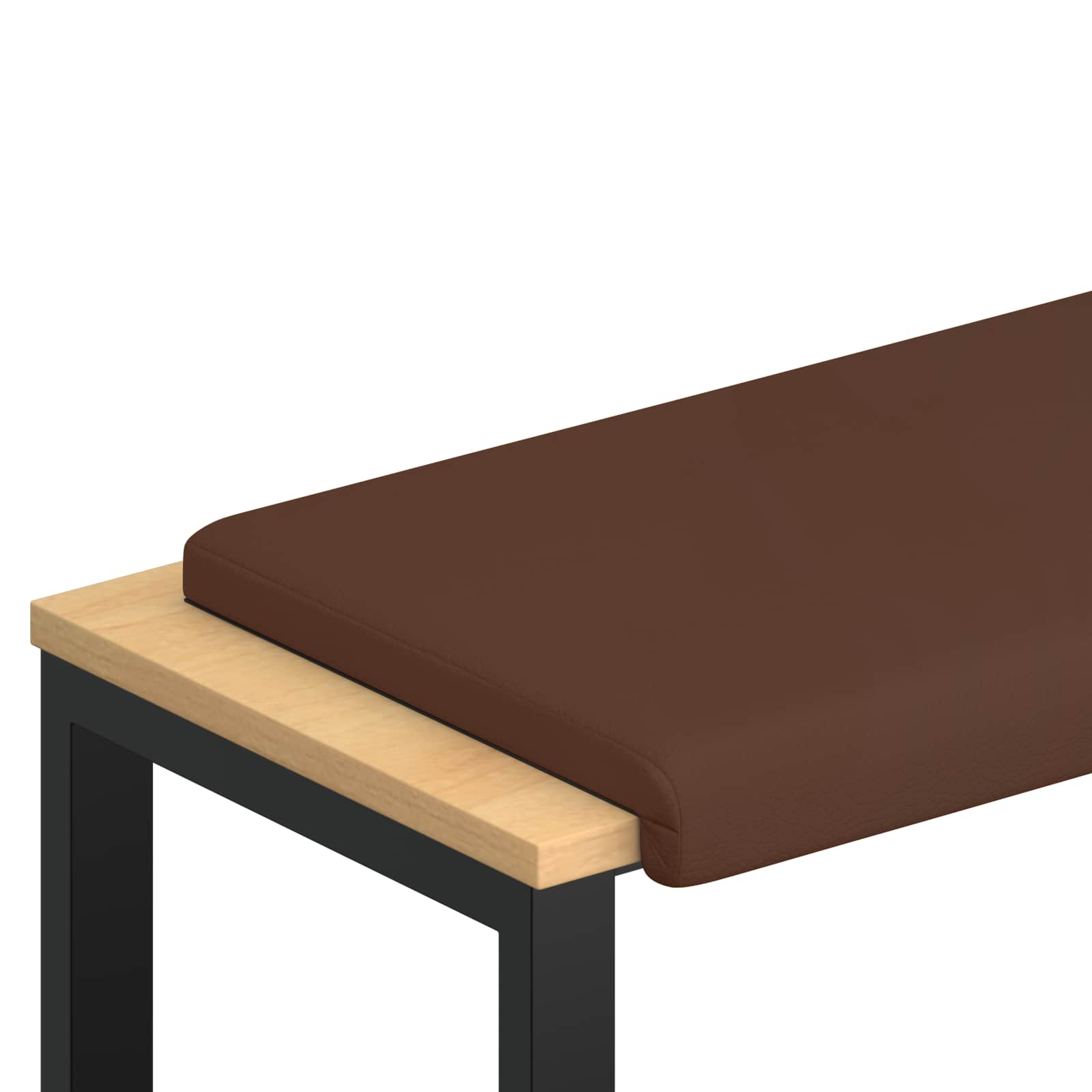 Maison Exclusive - Bankkissen Kunstleder Braun Tiefe 35 Cm