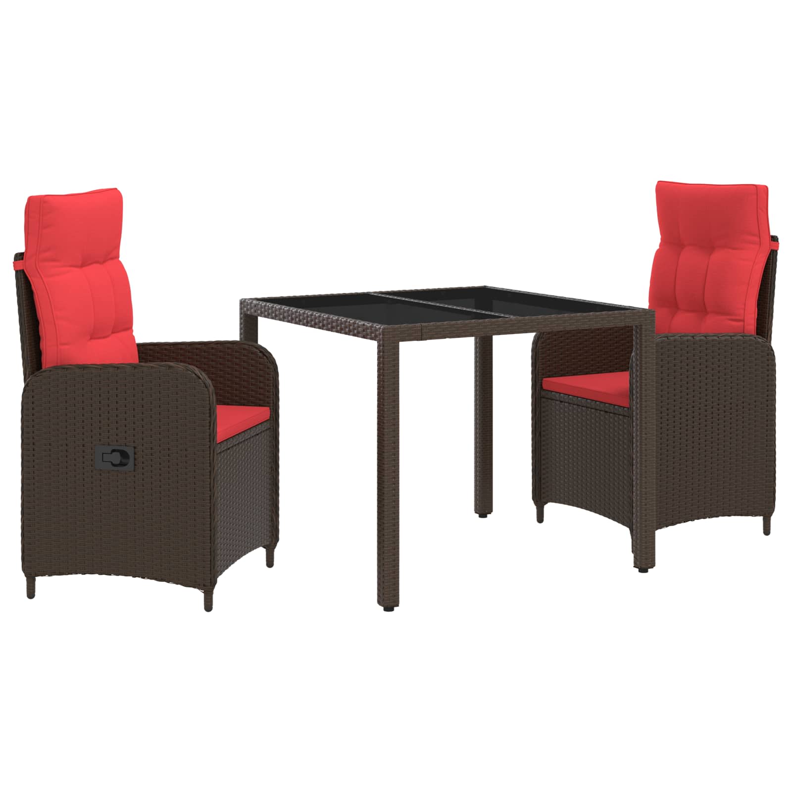 Maison Exclusive - Outdoortisch-set 3 Stk. Poly-rattan