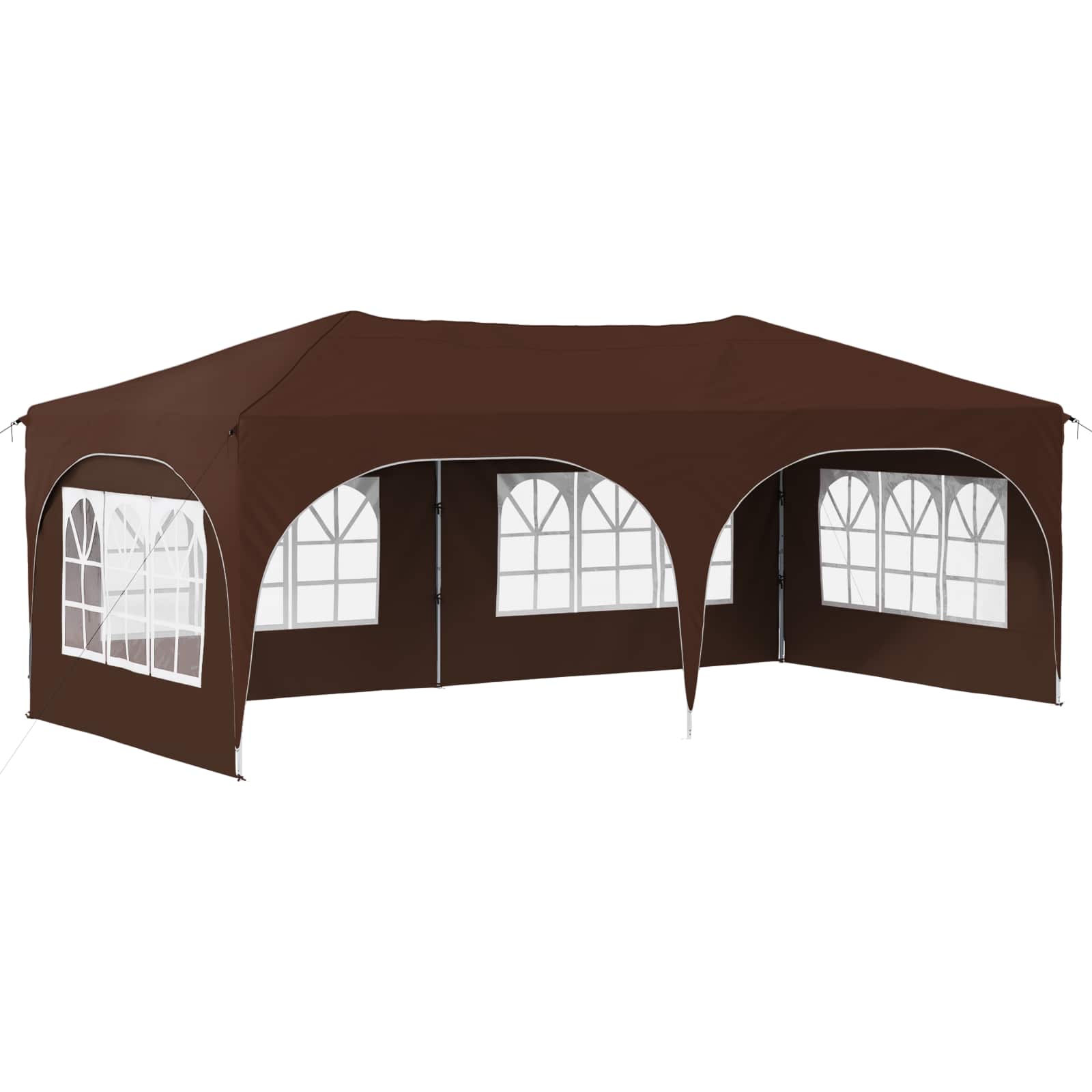 Maison Exclusive - Pop-up Partyzelt 575 X 288 X 245 Cm Braun Oxfo