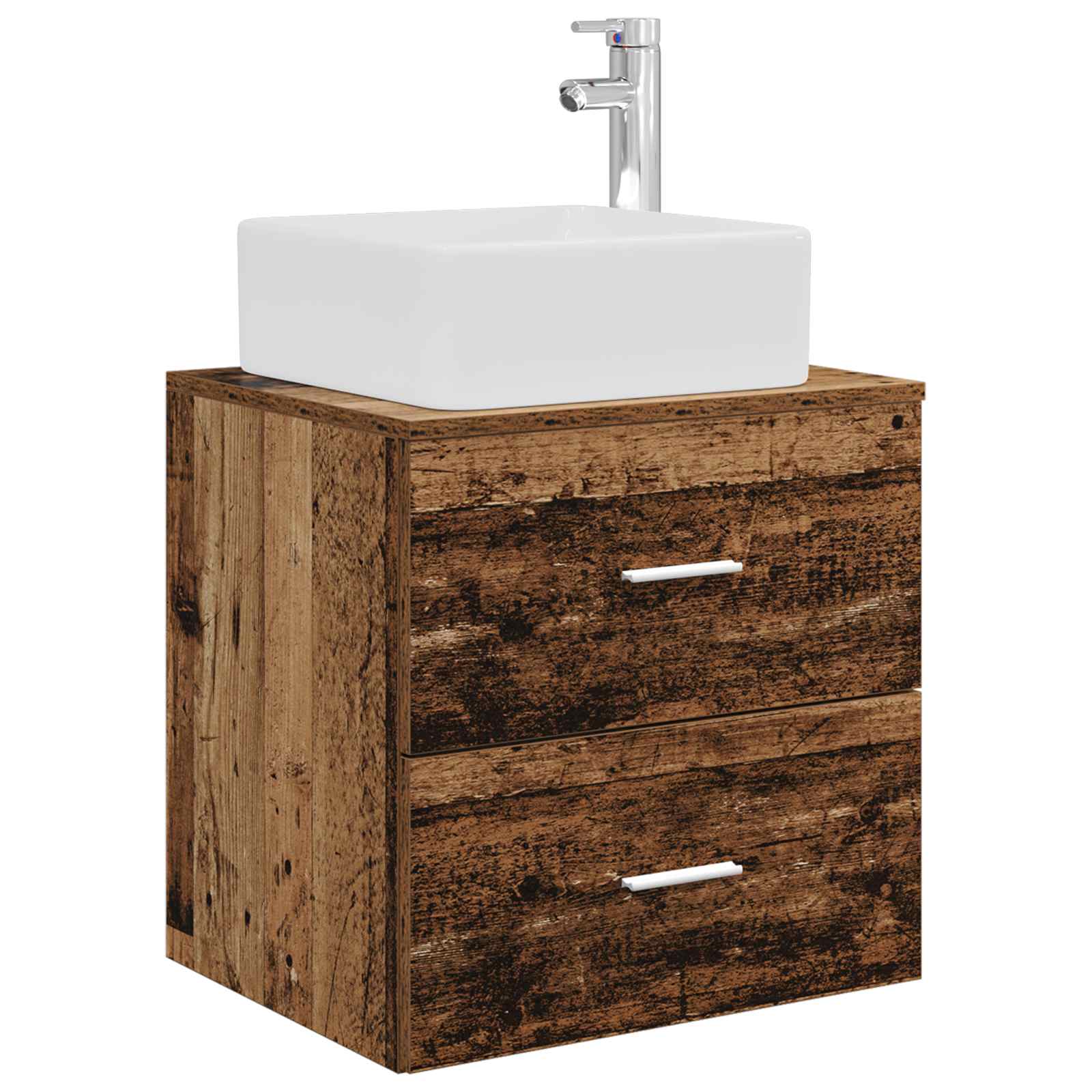 Maison Exclusive - Wandmontierte Waschtisch Altholz 53 X 34,5 X 6