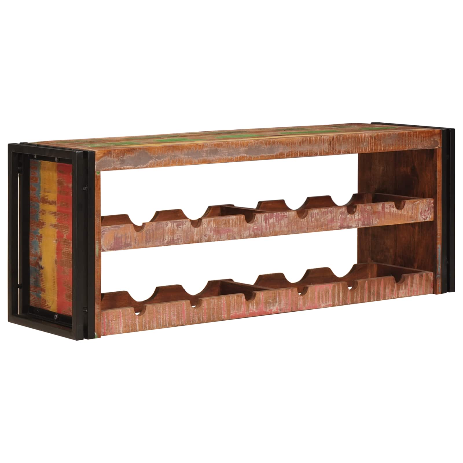 Maison Exclusive - Weinregal Braun 120 X 45 X 33 Cm Massives Alth