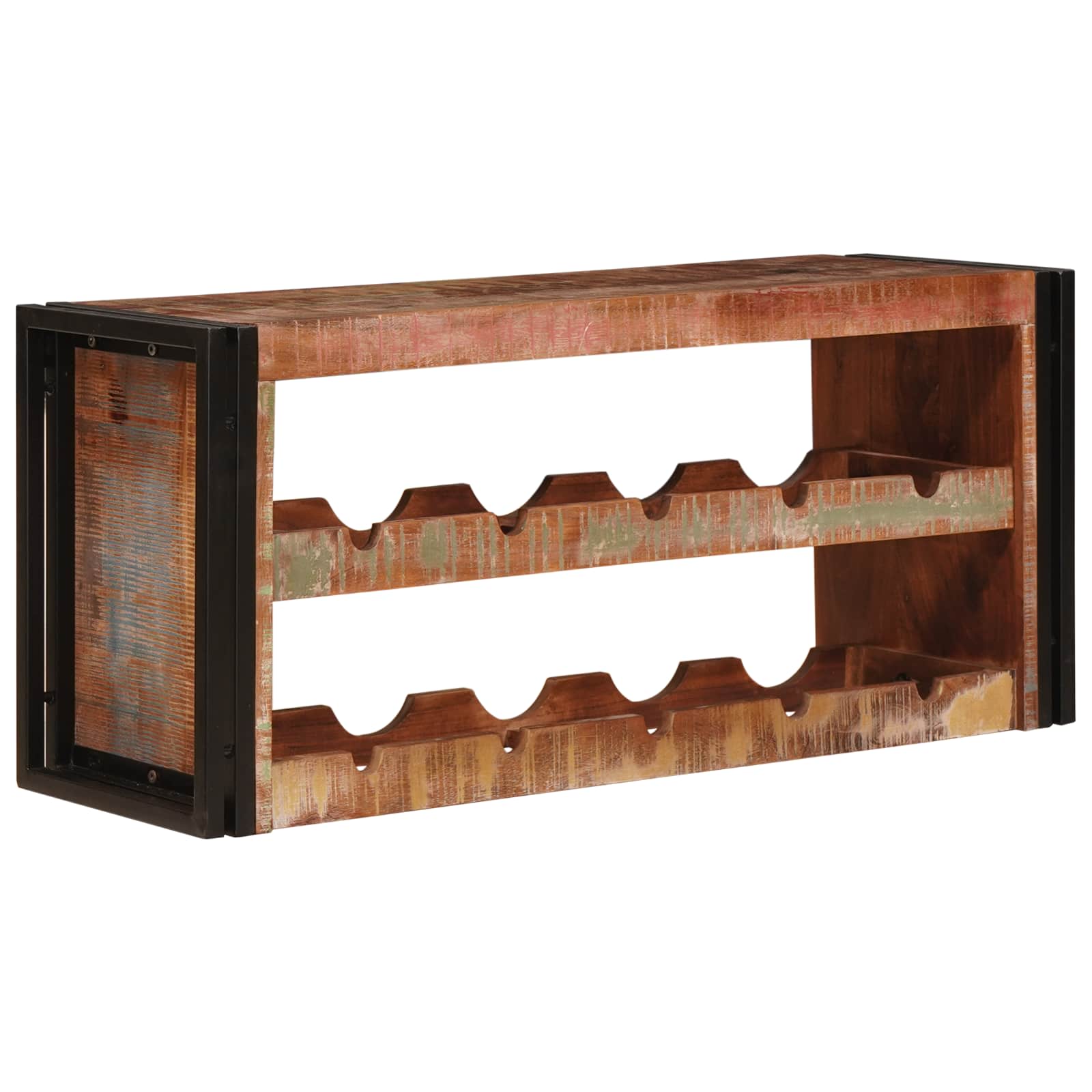 Maison Exclusive - Weinregal Braun 100 X 45 X 33 Cm Massives Alth