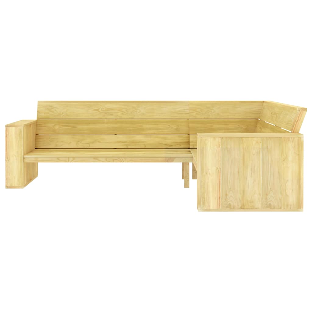 Maison Exclusive - Garten-eckbank 239 Cm Kiefernholz Imprägniert
