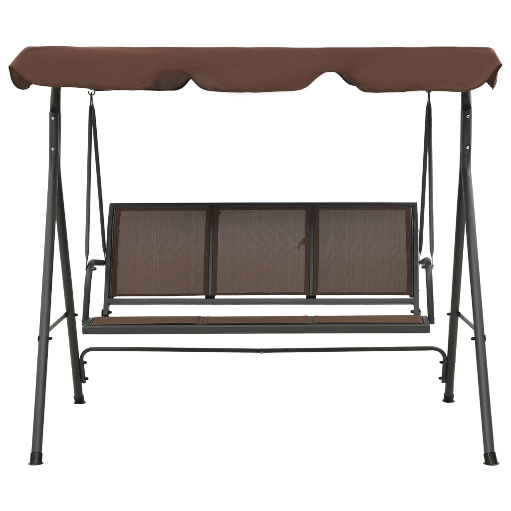 Maison Exclusive - Hollywoodschaukel Mit Dach Kaffeebraun