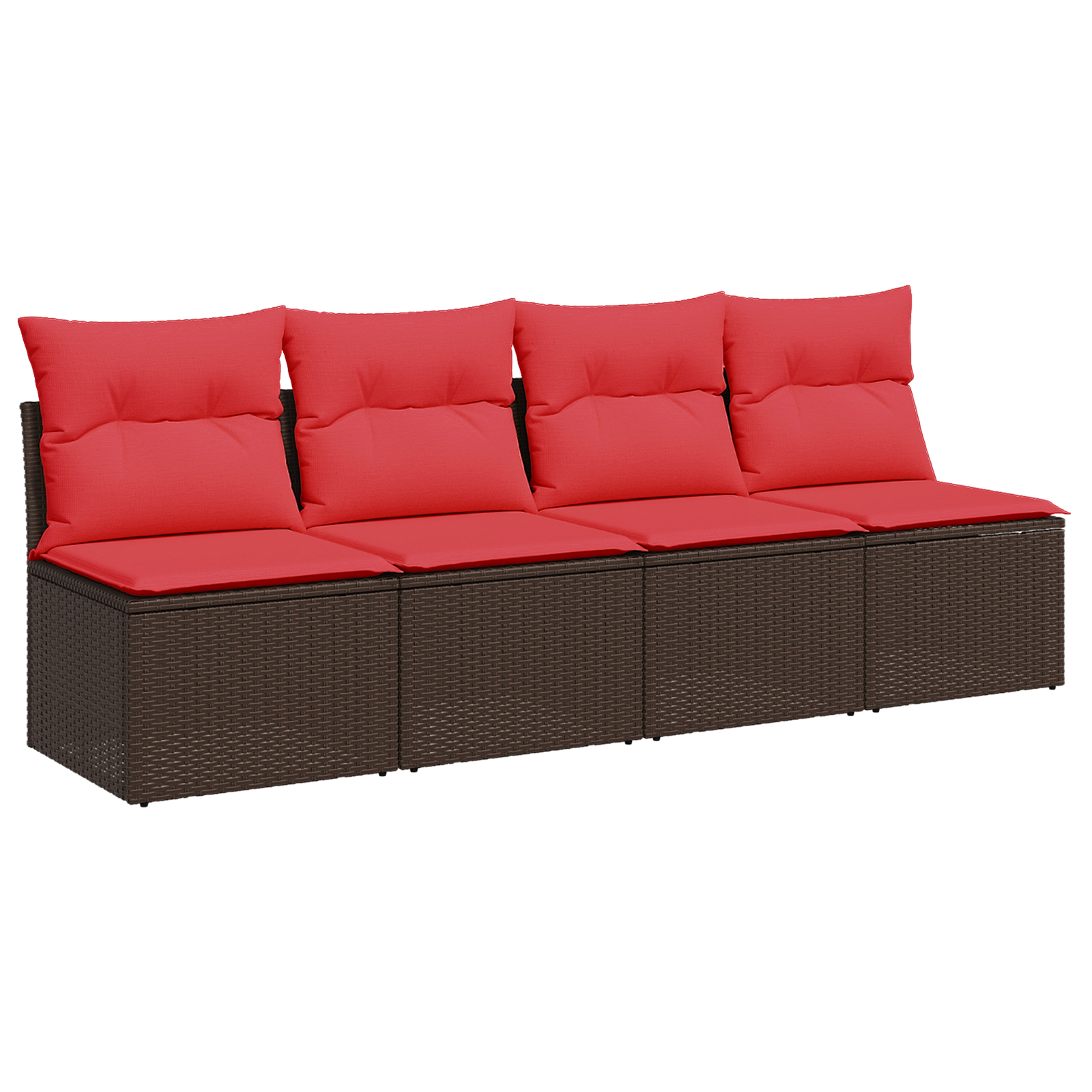 Maison Exclusive - Garten-sofa Mit Kissen Braun 220 X 62 X 69