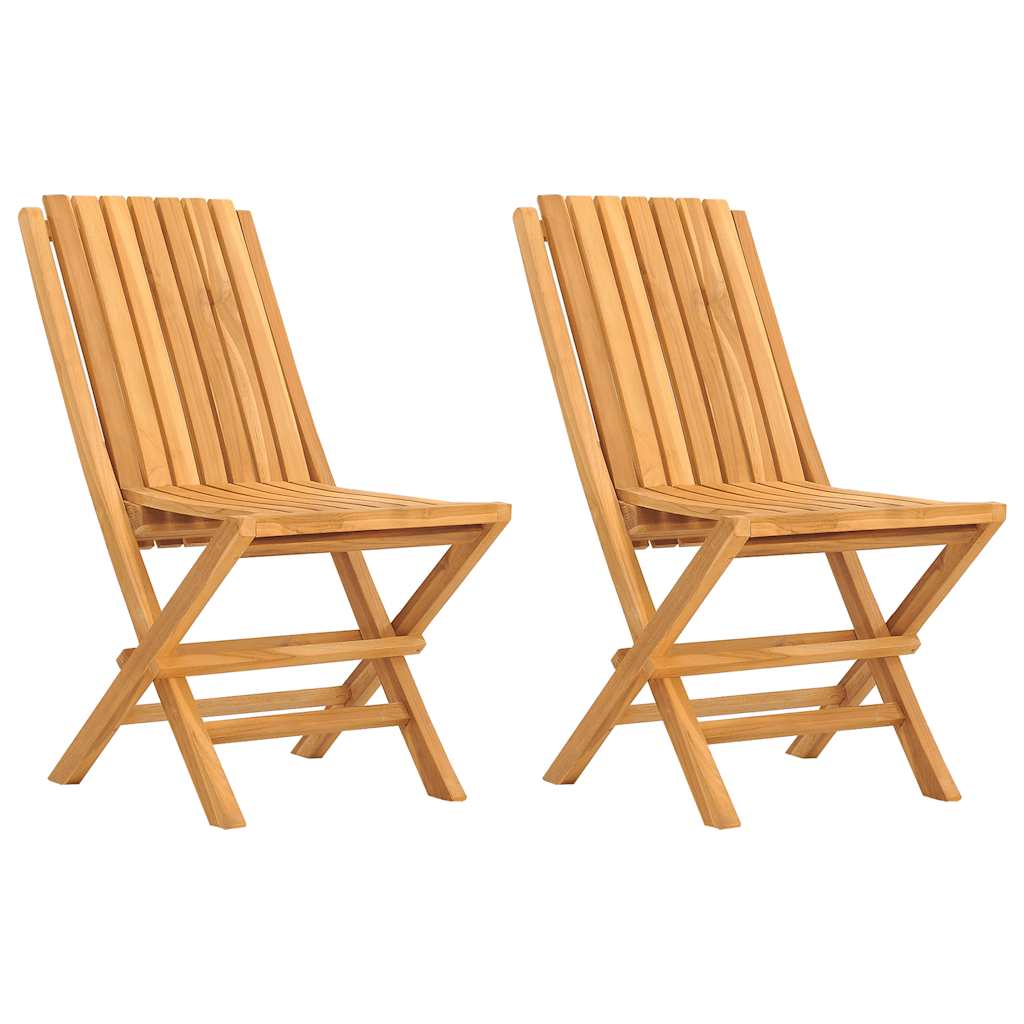 Maison Exclusive - Klappstühle, 2 Stück, 47 X 47 X 89 Cm, Massivh