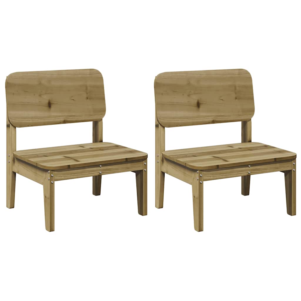 Maison Exclusive - Gartenstühle 2 Stk. 60x52,5x72 Cm Kiefernholz
