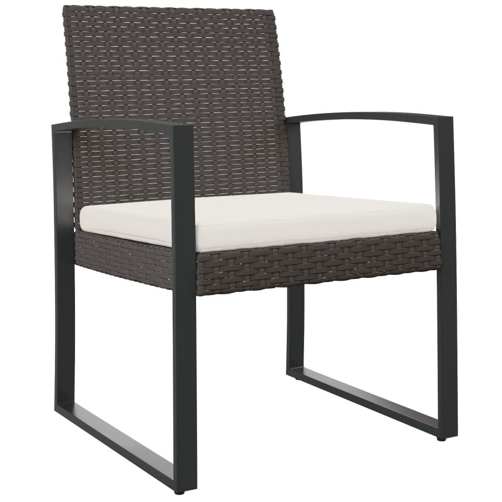 Maison Exclusive - Garten-esszimmerstühle 2 Stk. Braun Pp-rattan