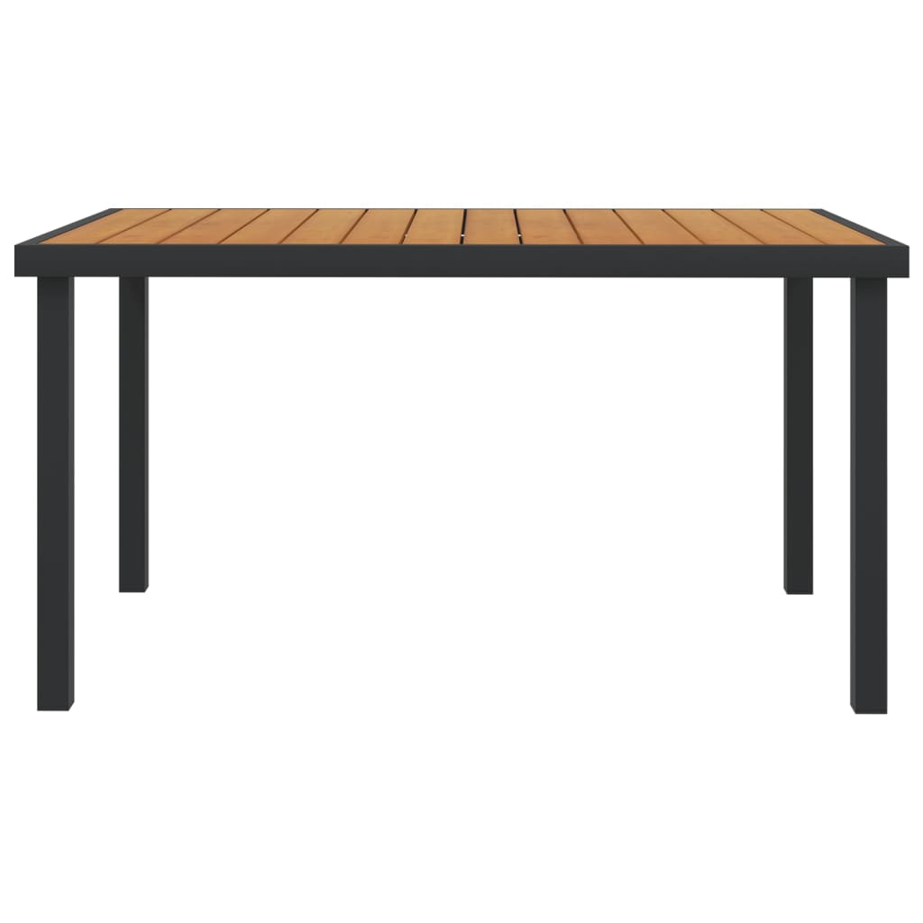 Maison Exclusive - Gartentisch Braun 140x90x74 Cm Aluminium Und W