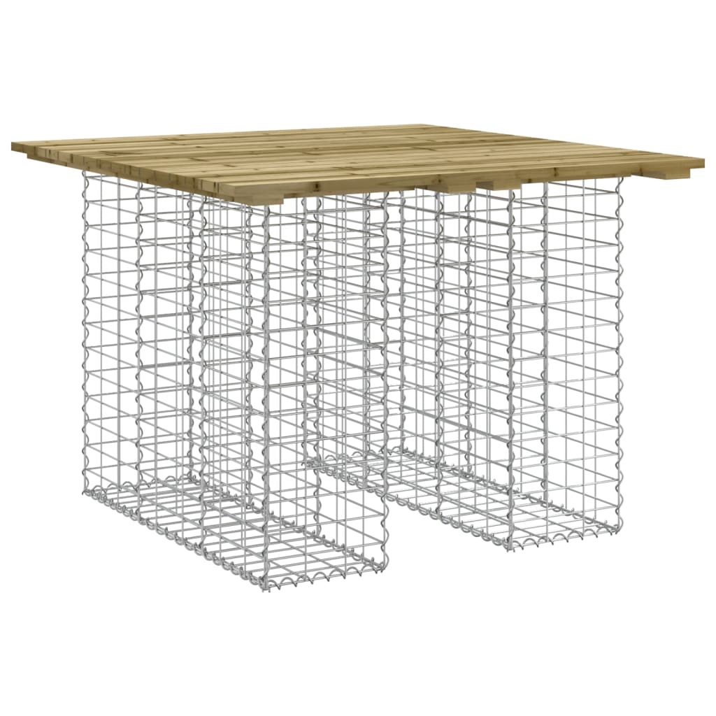 Maison Exclusive - Gartentisch Aus Gabionen 100x102x72 Cm Kiefern