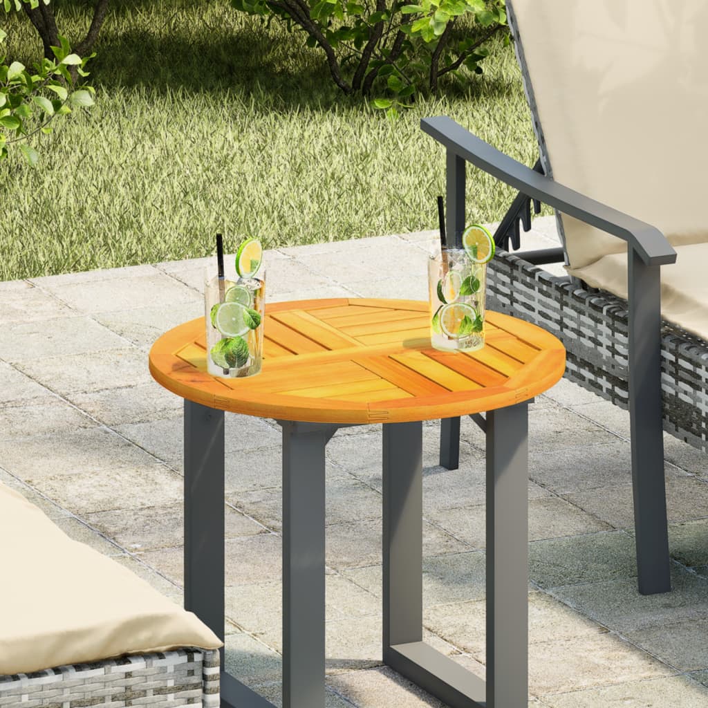 Maison Exclusive - Tischplatte Ø50x2 Cm Rund Massivholz Akazie
