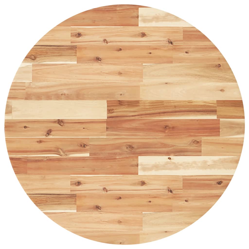 Maison Exclusive - Tischplatte Rund Ø70x2 Cm Massivholz Akazie